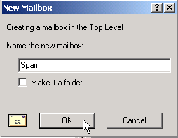 Name the folder spam